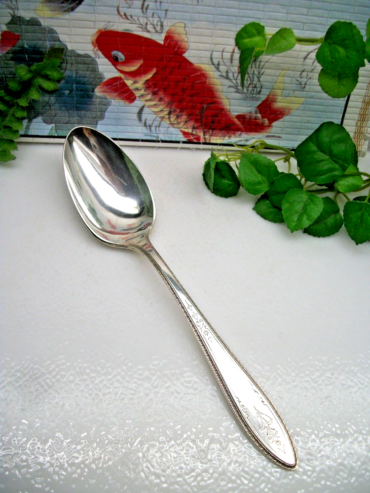 International Silver 1847 Rogers ARGOSY Silverplate Solid Serving Spoon 1926