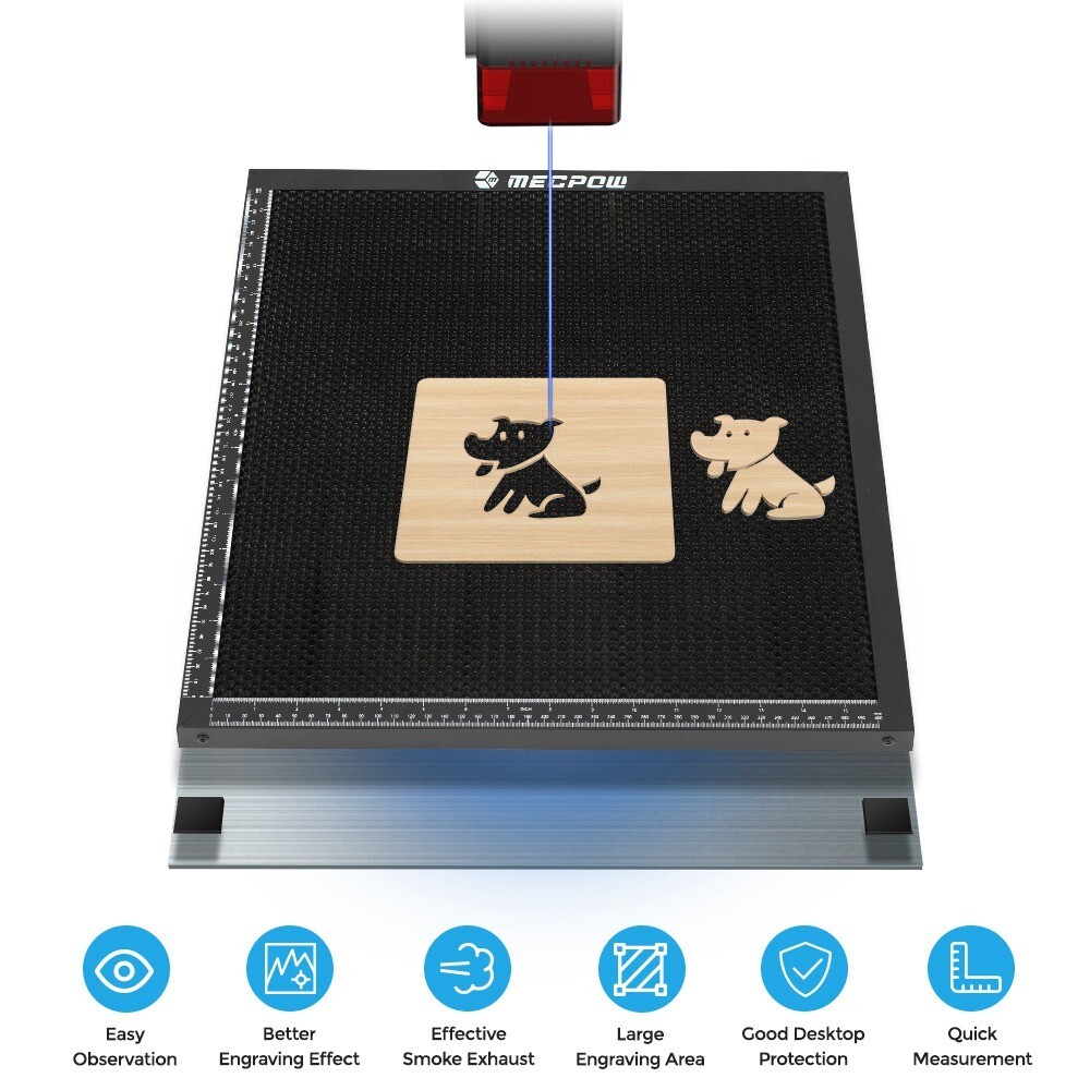 Mecpow Laser Engraver Honeycomb Working Table for Laser Engraving Cutting Machin