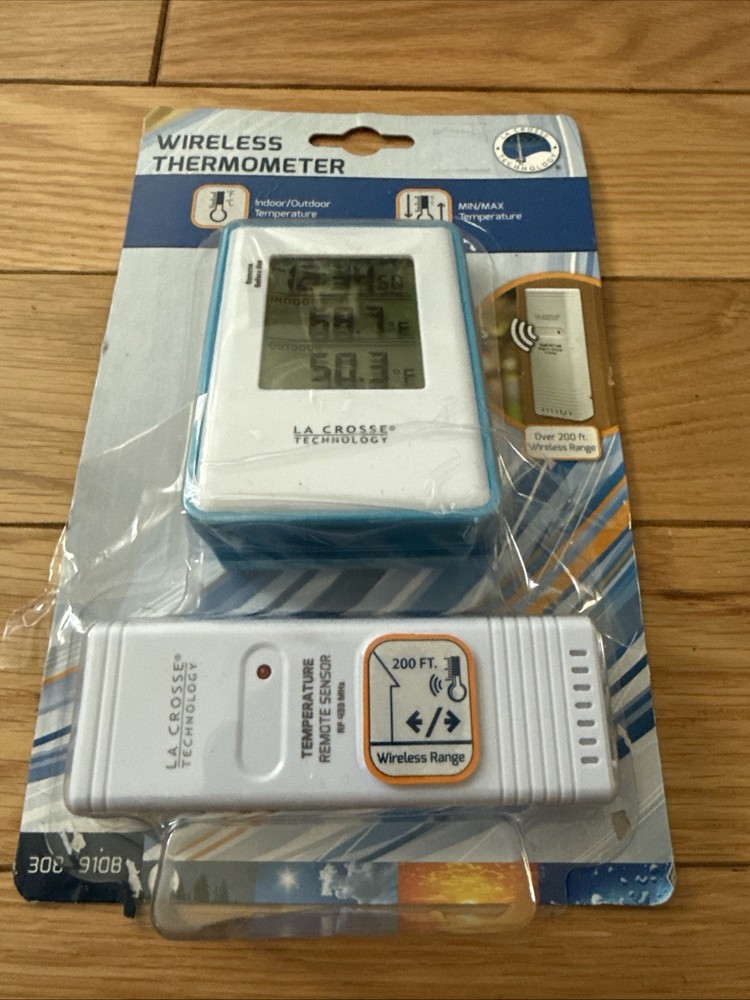 La Crosse Technology Wireless Thermometer 308-1910B w/ Remote Sensor