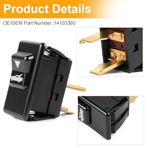 Rear Hatch/Trunkreplacement Rear Hatch Release Switch Compatible with 1982