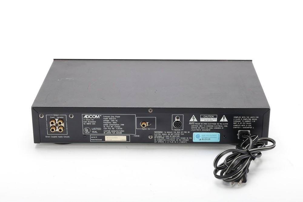 Adcom GCD-575 Single Disc CD Player