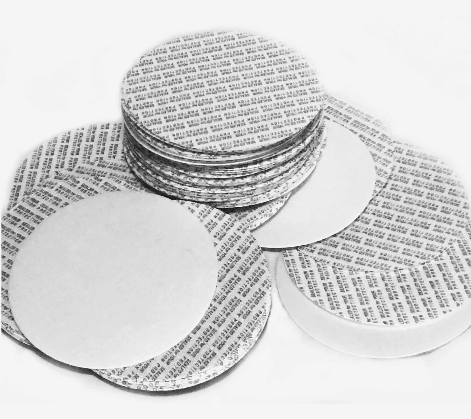 89mm (3.50") Pressure Sensitive Seal Liners MadeinUSA No Induction Sealer Needed