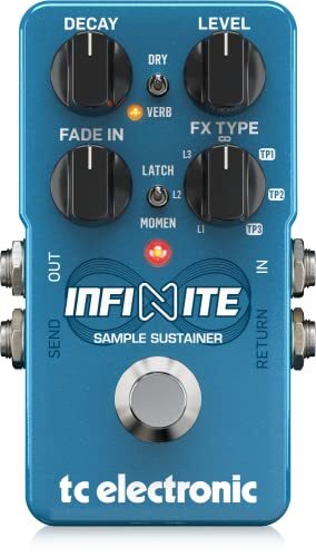 TC Electronic Guitar Delay Effects Pedal  Blue (Infinite Sample Sustainer)