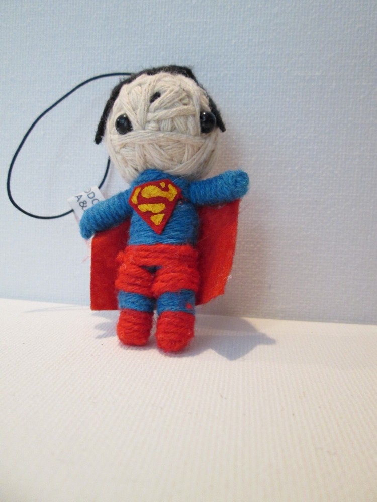 DC COMICS SUPERMAN YARN STRING DOLL ORNAMENT