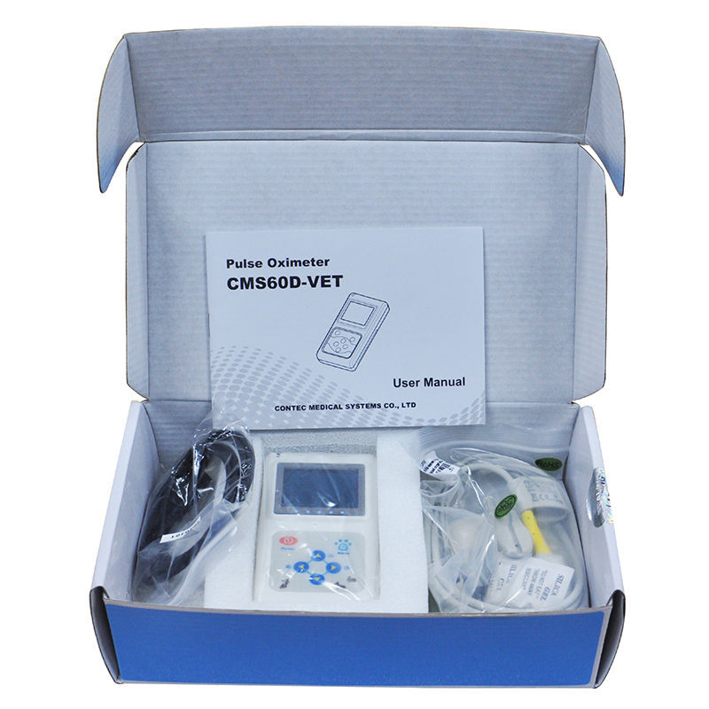 VET Handheld Veterinary Pulse Oximeter with Tongue SpO2 Probe+PC Software