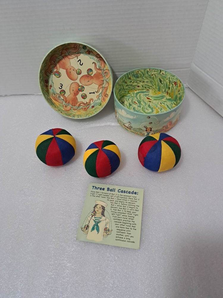 Authentic Models It's - A - Toss - Up Juggling Balls With Box & Instructions