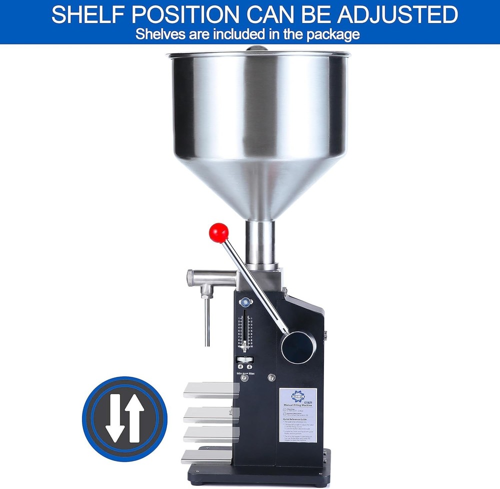 Efficient Manual Liquid and Paste Filling Machine 5-55ml - High Temp Resistant