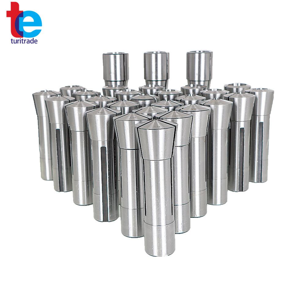 29Pcs R8 Spring Collet Set Fractional 1/32" To 1" High Precision for Bridgeport