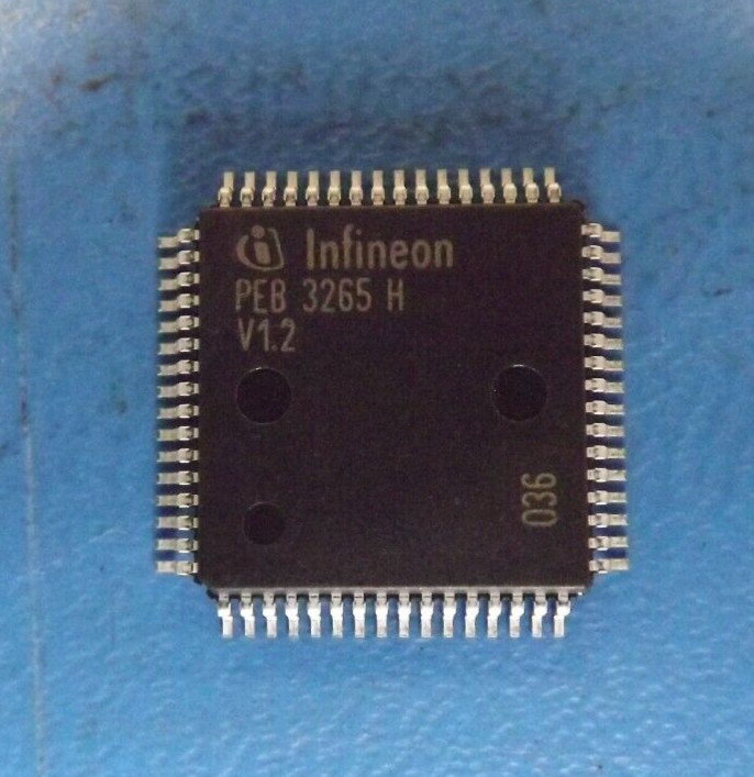 (1PC) PEB3265HV1.2  Subscriber Line Interface CODEC Filter (SLICOFI) MQFP64