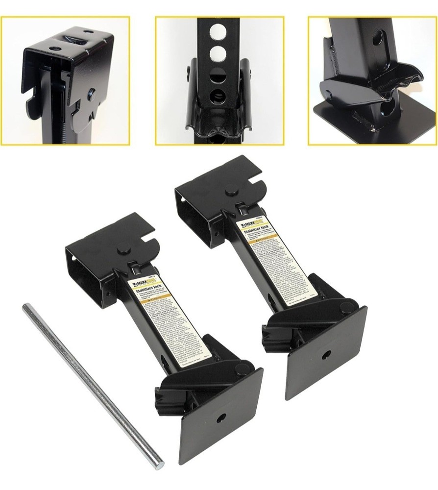 Winmax Pair Trailer Stabilizer Jacks Telescoping WT01Z5860DS