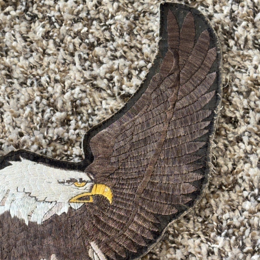 Large Vintage Harley Davidson Eagle Patch 8" x 10" As Is Used