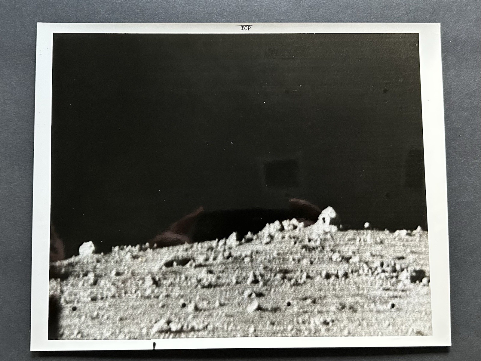 1968 NASA “Moon Surface Piles of Rubble Rocks” Surveyor VII Camera” Photograph