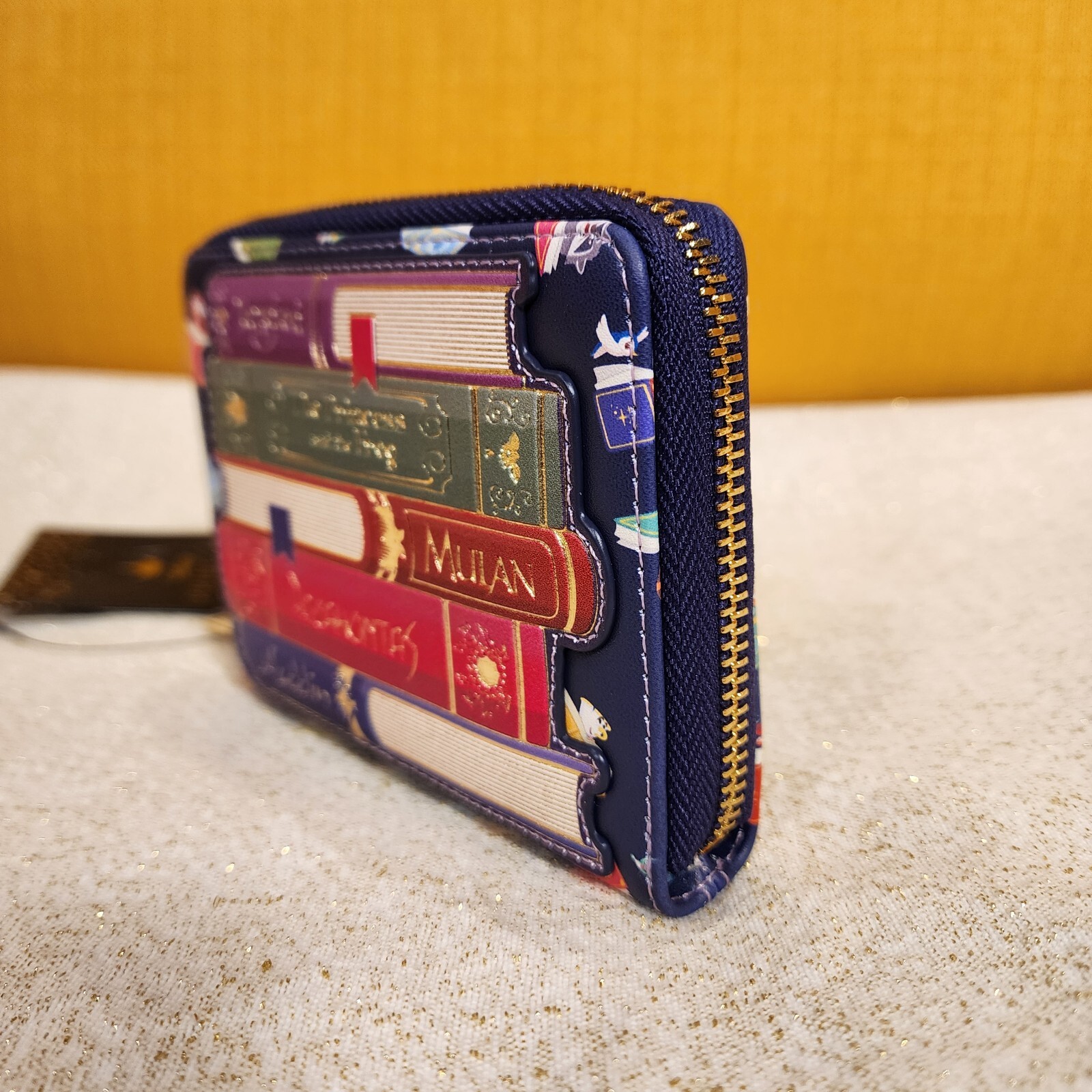 Loungefly Disney Princess Story Books Zip Around Wallet NEW