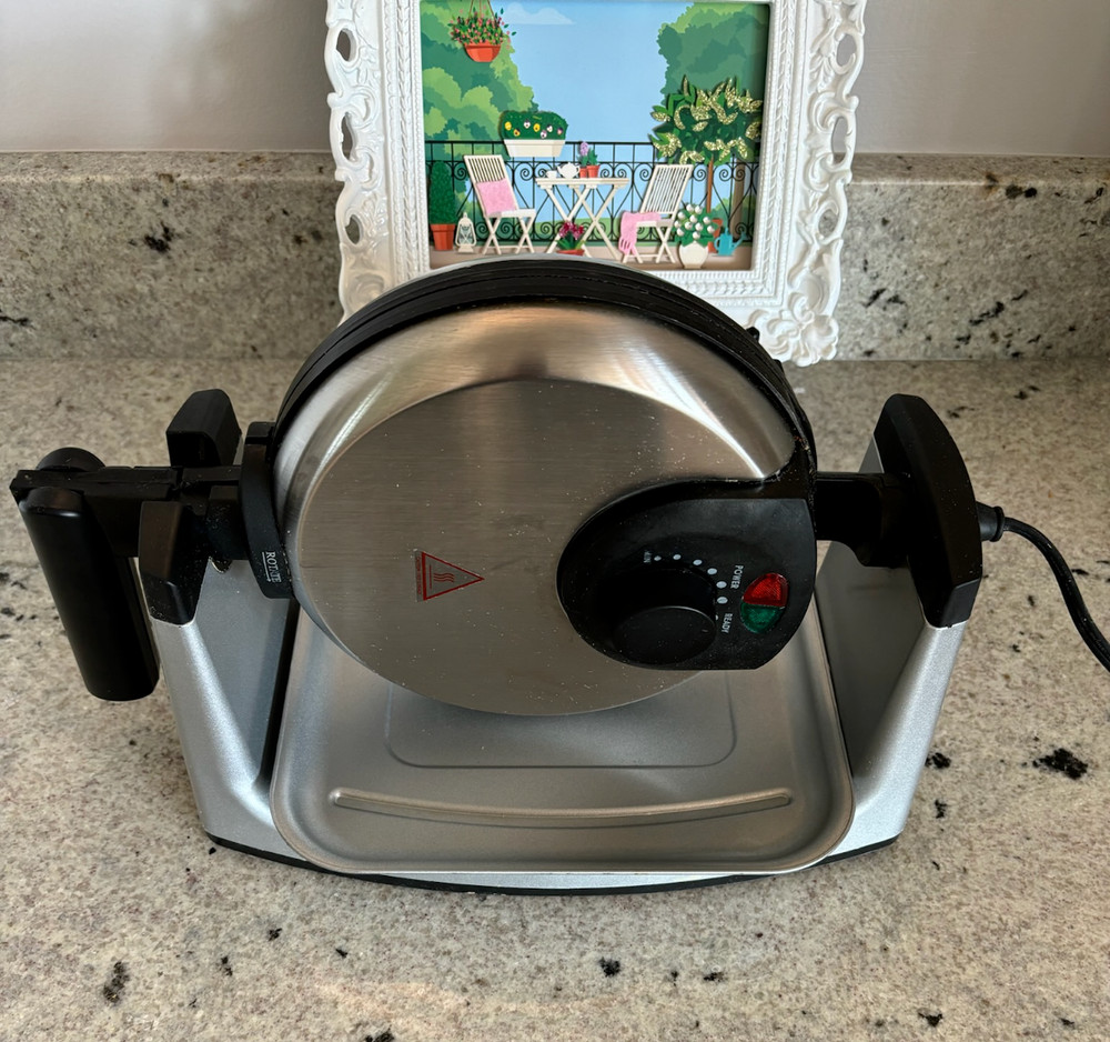 Crofton Rotating Belgian Waffle Maker Non-Stick Tested Works