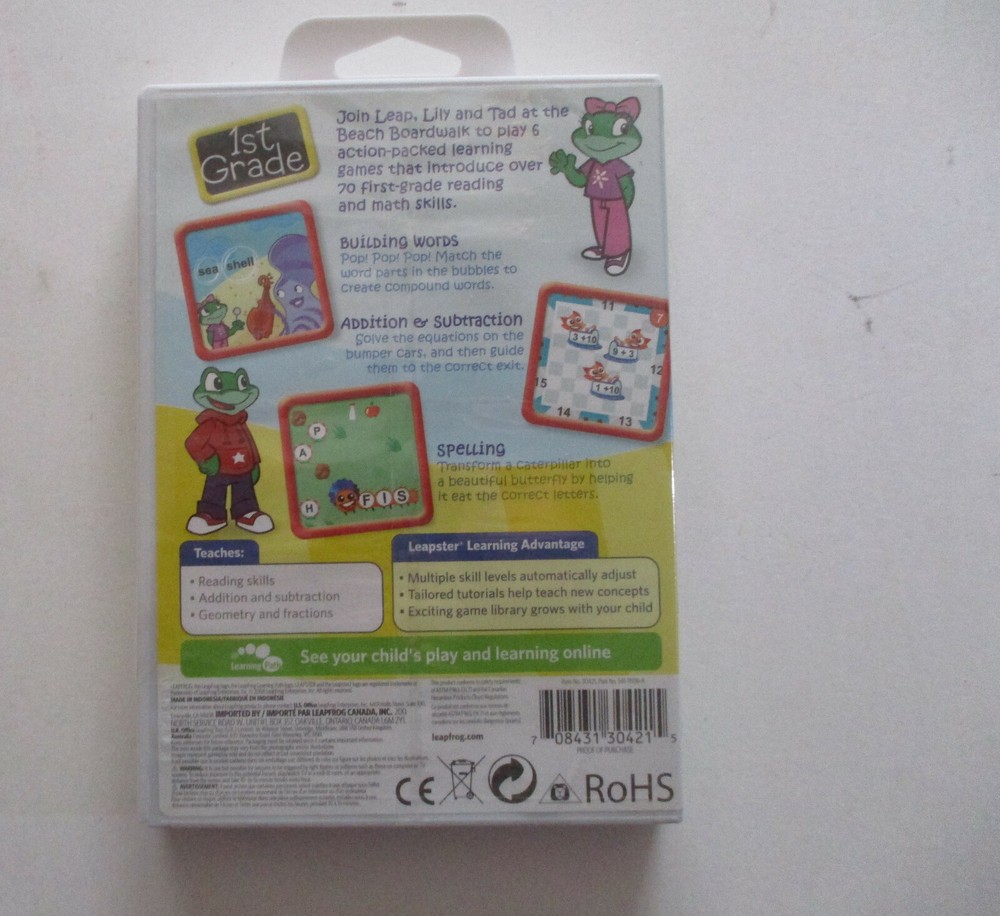 Leapfrog Leapster First Grade Teaches Spelling & Math
