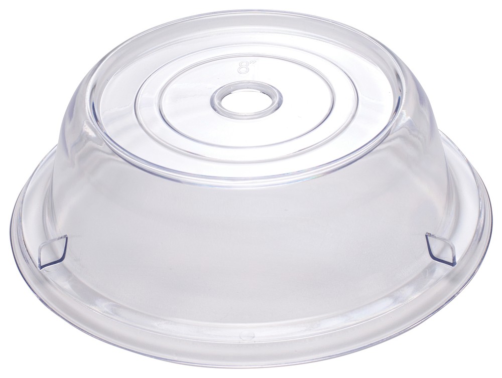 8" Clear Round Plate Cover, 2-1/2"H, Stackable, PC (12 Each)
