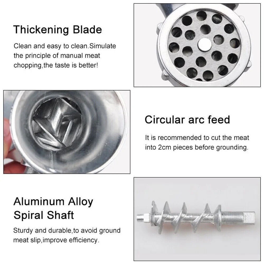 Heavy Duty Meat Grinder Mincer Stuffer Manual Sausage Filler Sauce Maker Machine