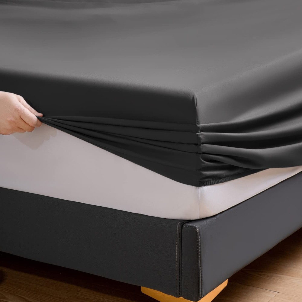 Bedding Bed Sheets Set - 1800 Thread Count Soft Sheets, Cooling Microfiber Be...