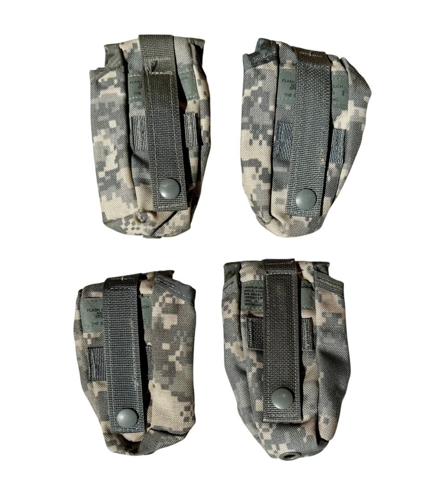 4 PACK USGI Flash-Bang Grenade Pouch ACU MOLLE
