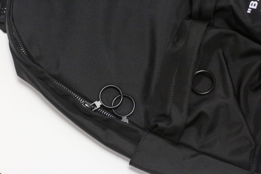 Off White Quote Black Backpack