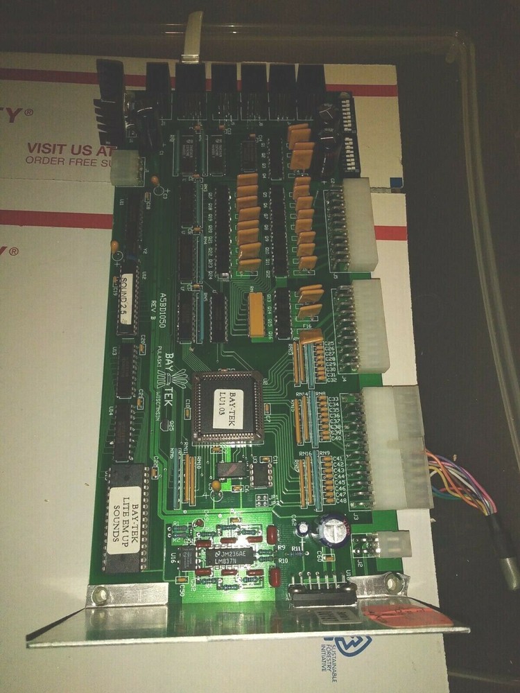 baytek lite em up arcade redemption main pcb #686