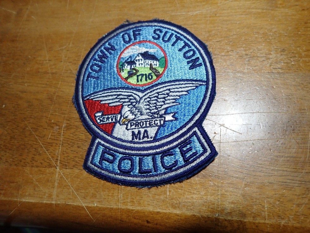 SUTTON  MASSACHUSETTS EARLY OBSOLETE VEST PATCH BX 6#8HARDWICK