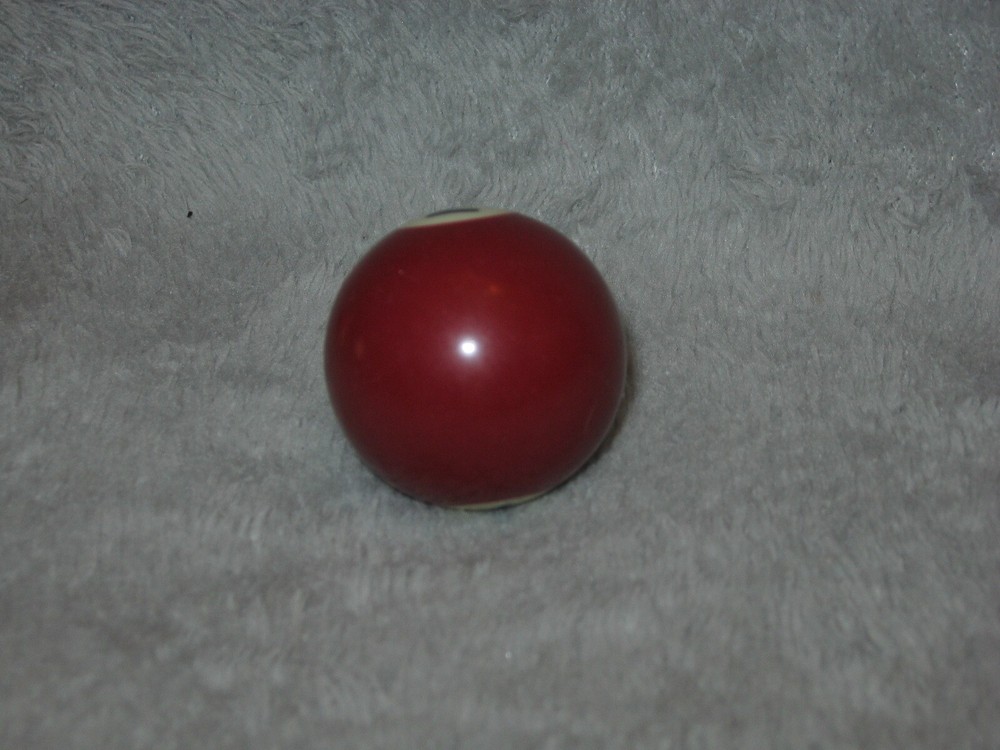 Mini Pool Ball #7 Red Solid 1.5" Diameter Miniature Billiard Replacement