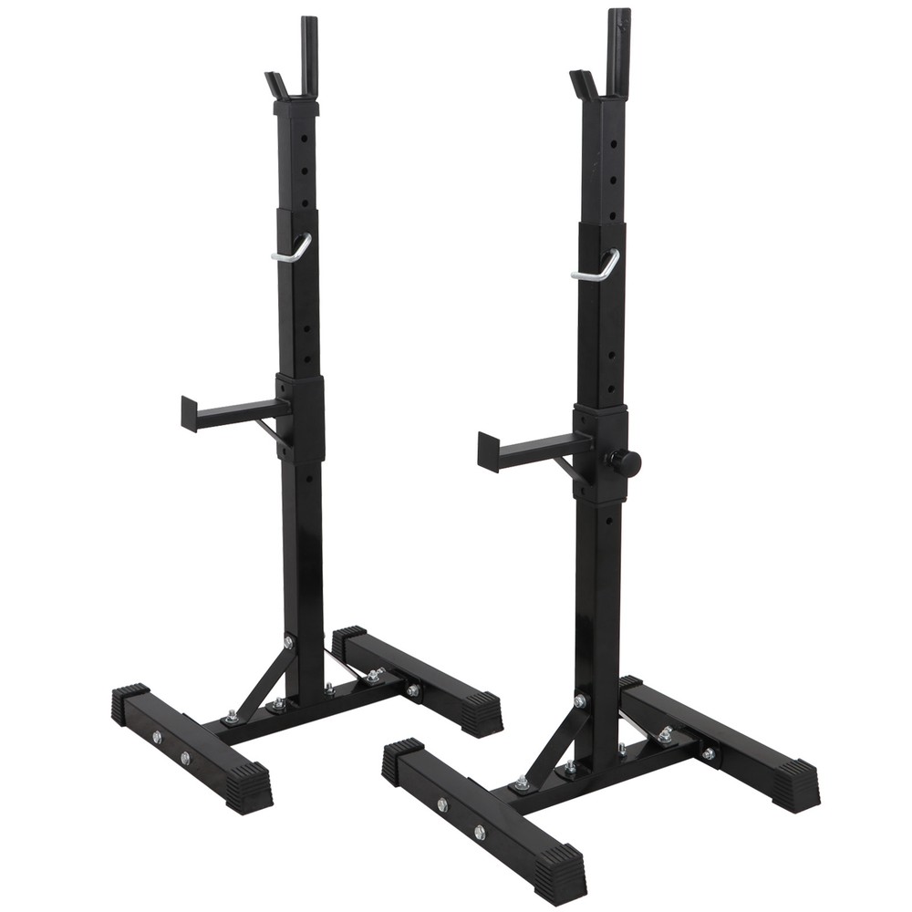 Adjustable Squat Rack stand Strength Exercise Workout Solid Sturdy Steel