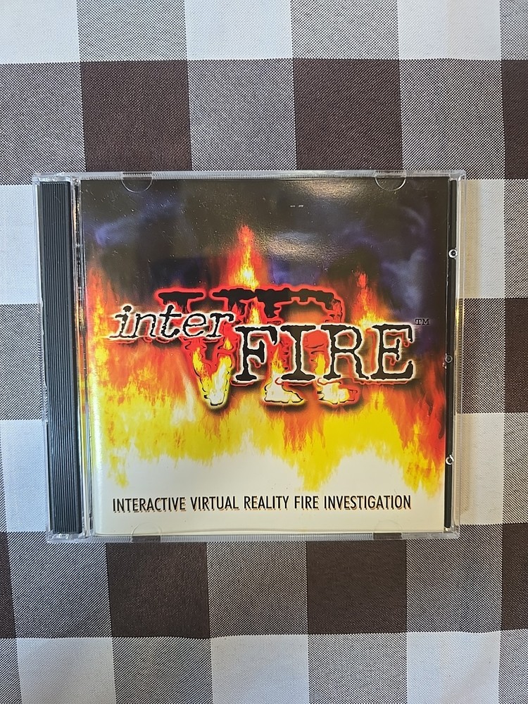 InterFire VR Interactive Virtual Reality Fire Investigation 2-Disc CD-ROM 1999
