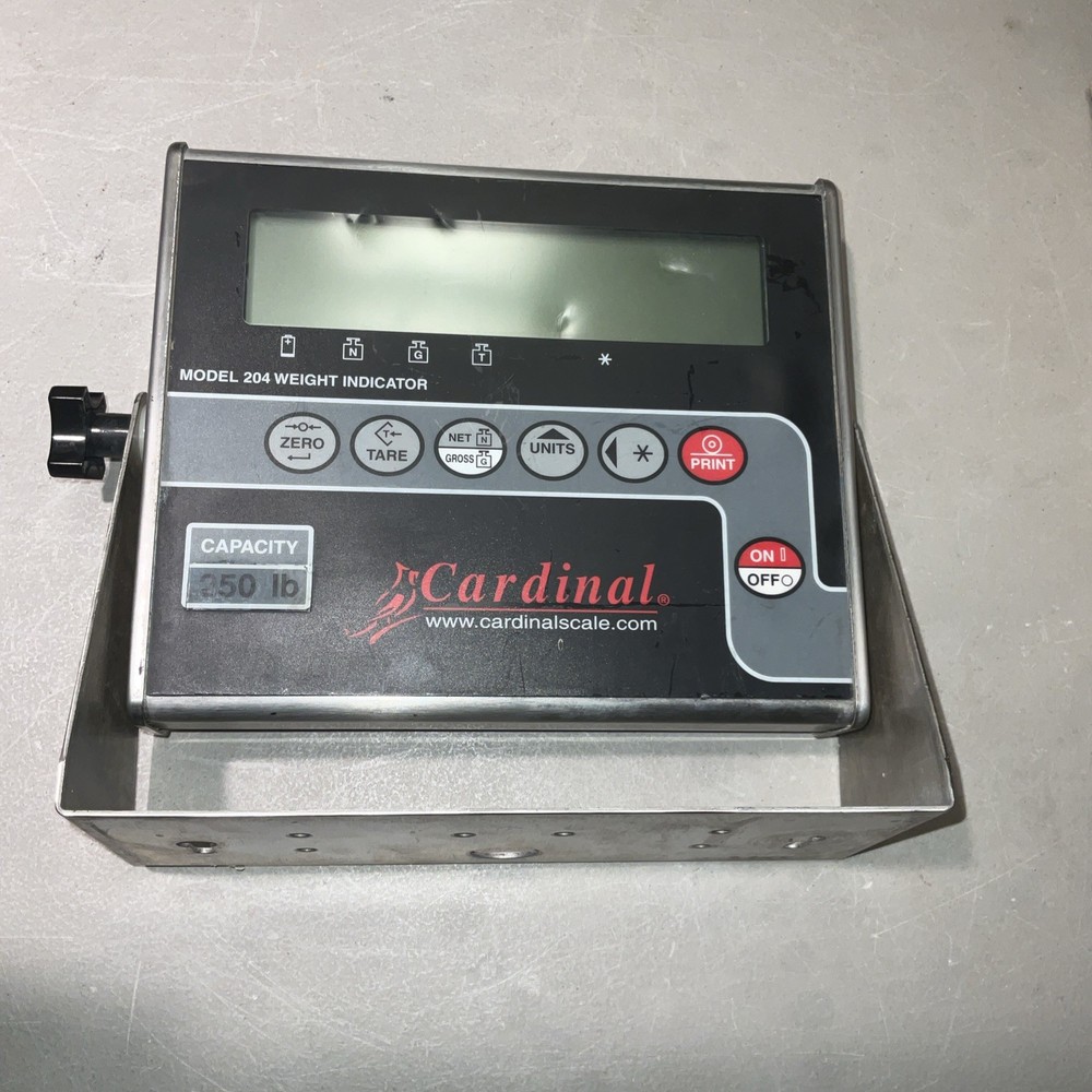 Cardinal Scale Model 204 weight indicator, 5000 lbs capacity