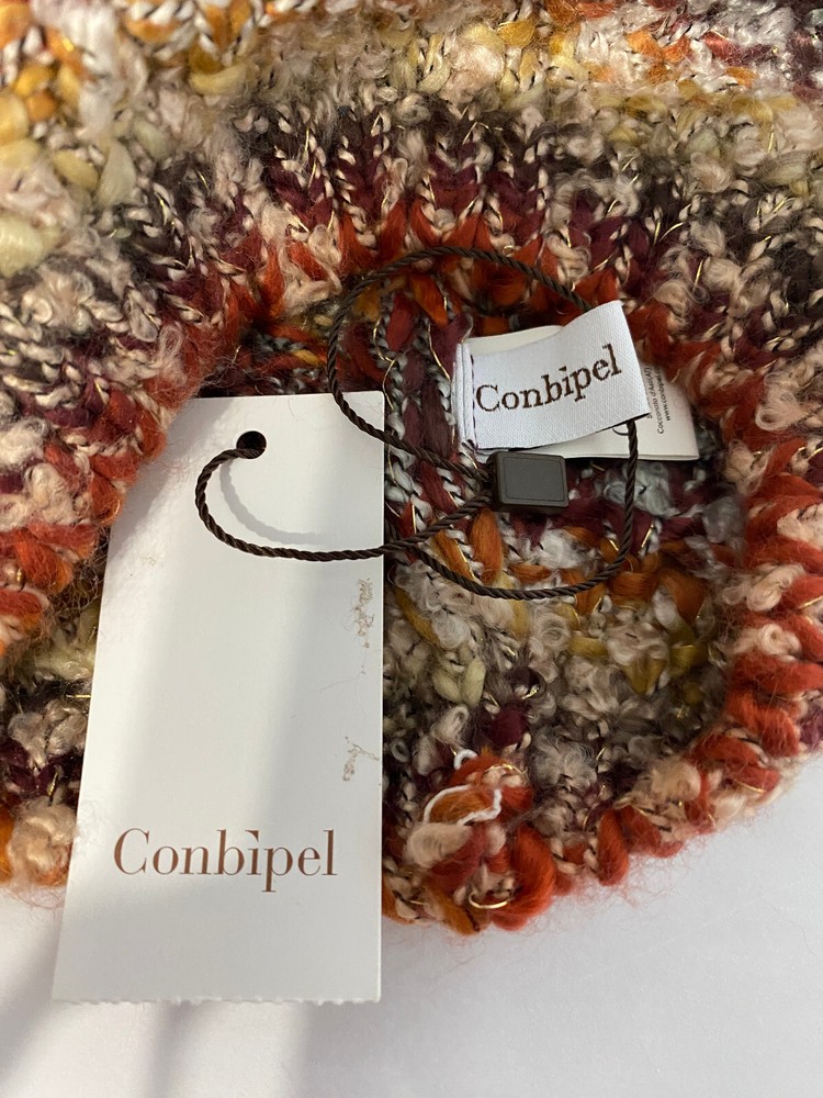 Conbipel Cappelli Womens Hat Winter Beanie Cap Multi Colored NEW