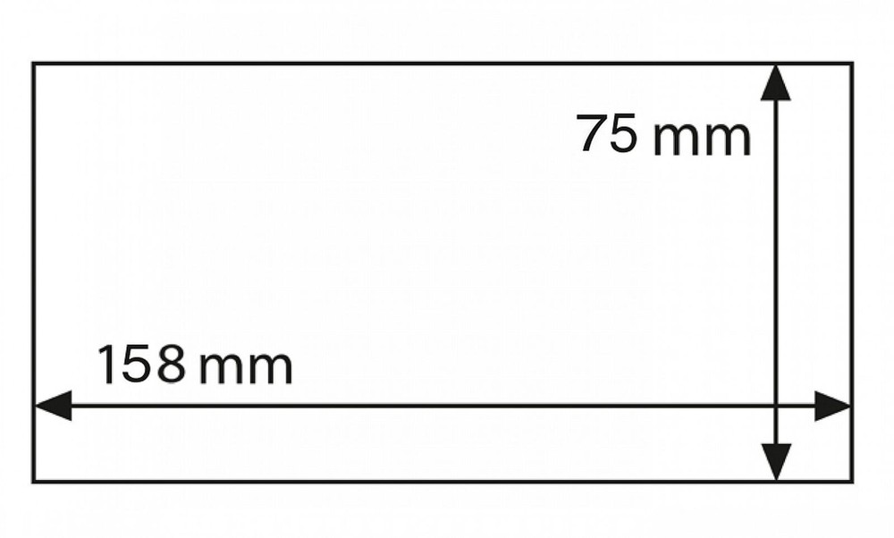 50 Lighthouse Covers BASIC 158 x 75 mm for Banknotes