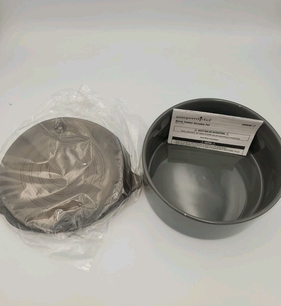 Pampered Chef Ceramic Pot  #100043 For Quick Cooker Replacement Extra
