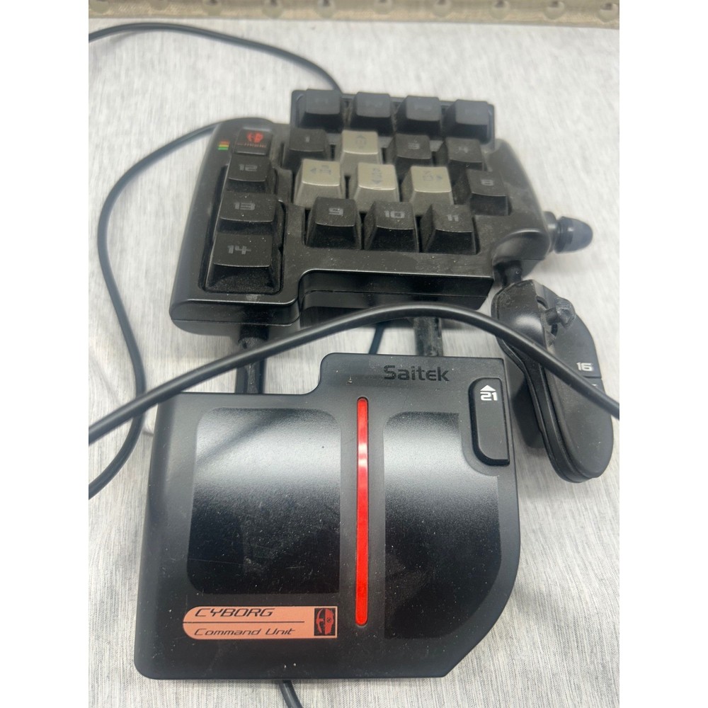 Saitek Cyborg Command Unit PC Gaming Keypad Programmable USB Wired Black CCU01