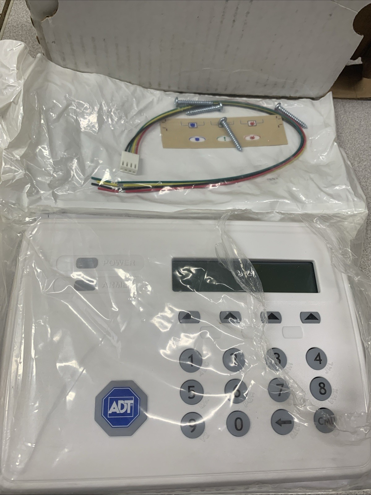 New! DMP ADT 7160-W Thin LCD Keypad White