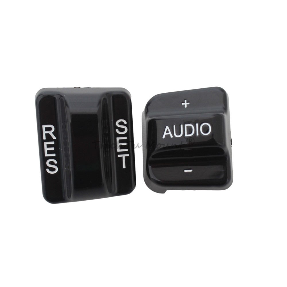 Black Hand Control Switch Button Caps For Harley Electra Glide FLHTCU 1996-2013