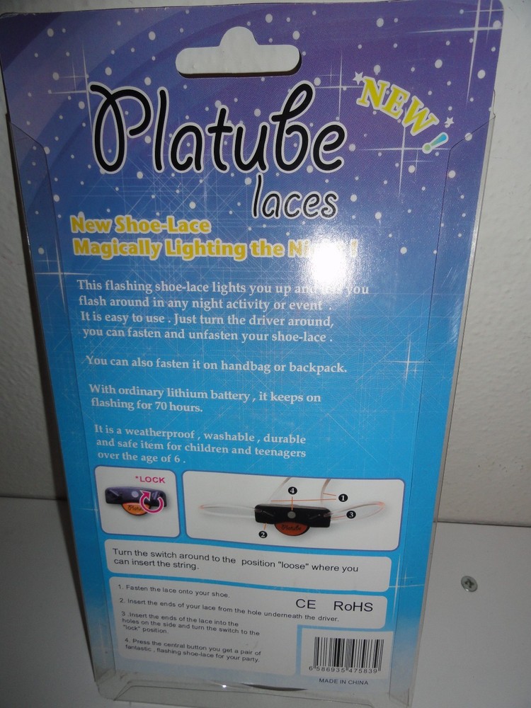 PLATUBE LIGHT UP SHOELACES