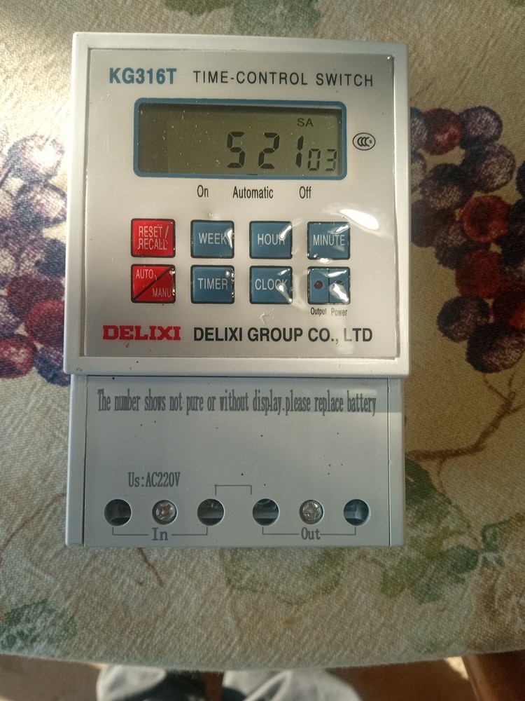 KG316T Programmable 220V Digital LCD Microcomputer Power Supply Timer Switch