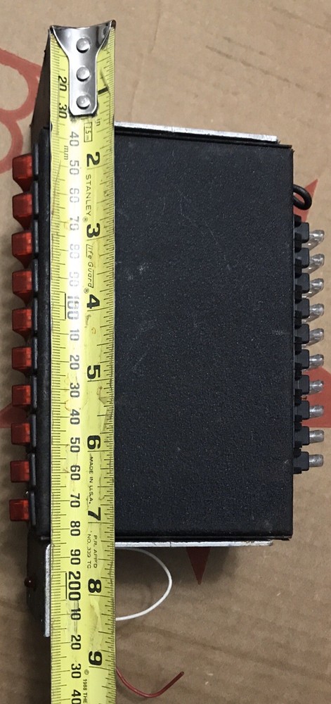 Police Vehicle Light Control Switch Box With Mounting bracket Clean Condition.