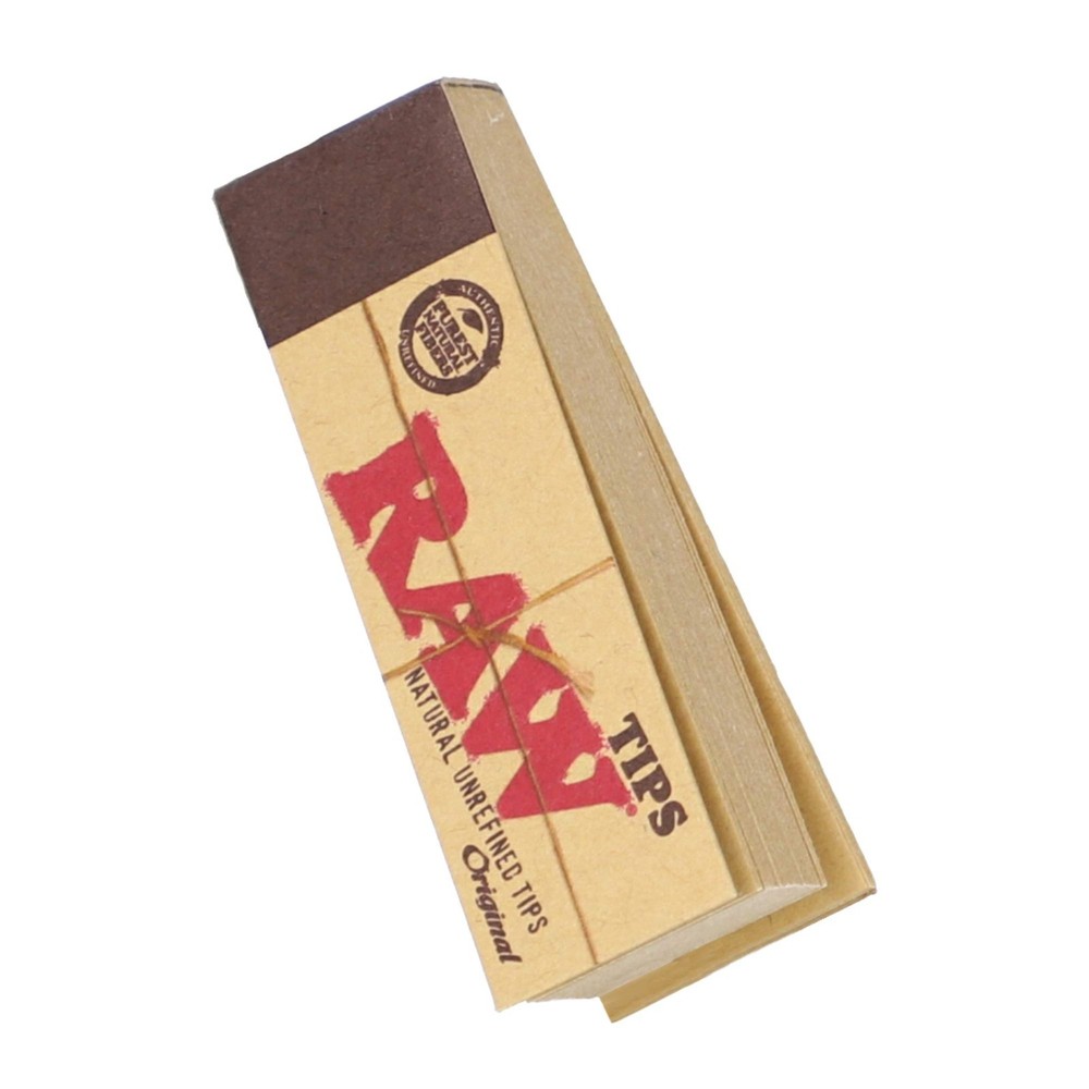 RAW Tips Original Roll-Up Tips Full Box – 50 Packs (50 Tips per Pack, 2,500 Tips