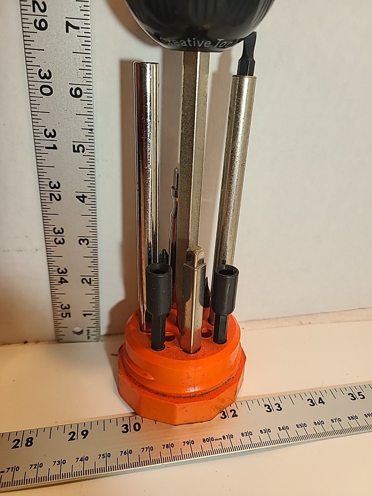Vtg Creative Tools Inc. Easydriver Ratchet Ball Screwdriver, Bit, & Extension