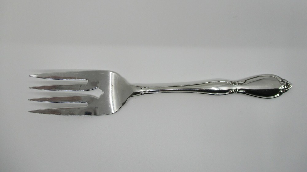 ONEIDA  STAINLESS CHATELAINE COLD MEAT FORK  - 8  3/8"  02I