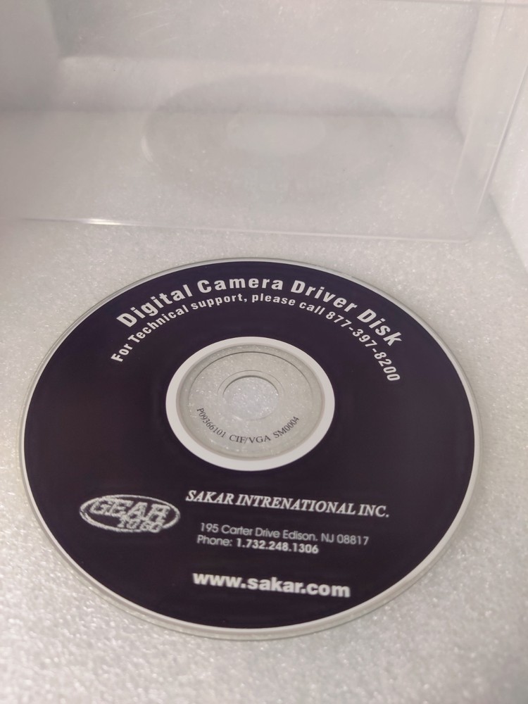 Original Digital Camera Users Manual and Driver Disk Disc Sakar Disc Only