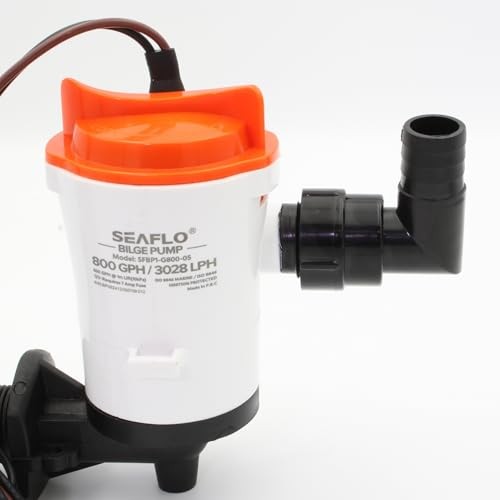 Universal Livewell/Bilge Pump () 1-Pack Angled 3/4" Fitting