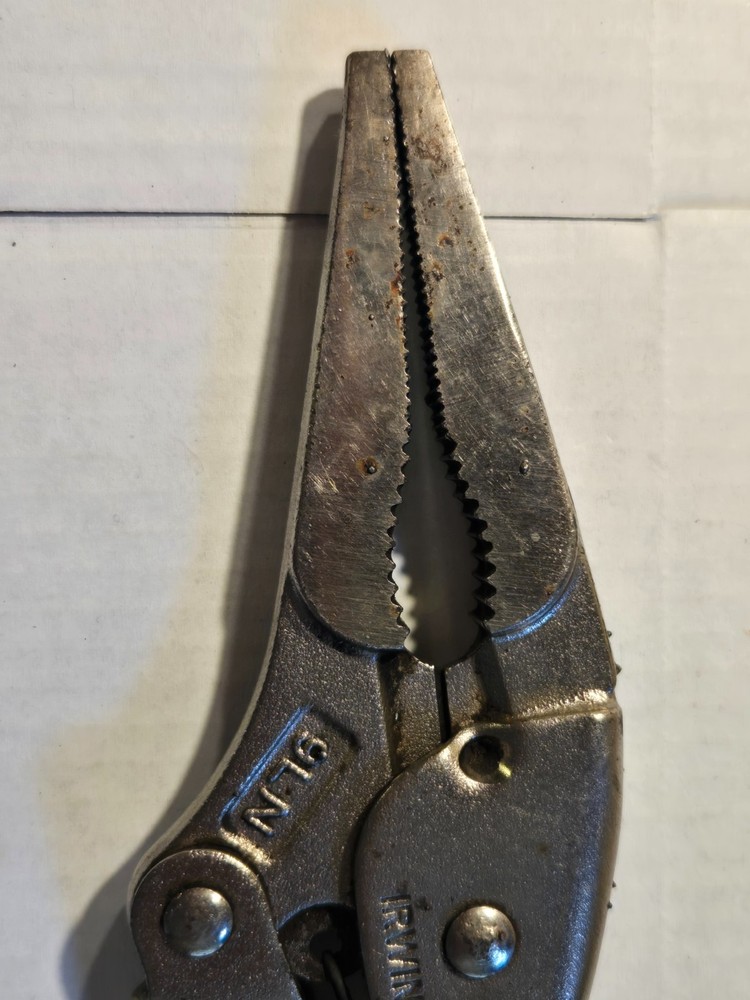 Irwin Long Nose Locking Pliers 9NL, Used