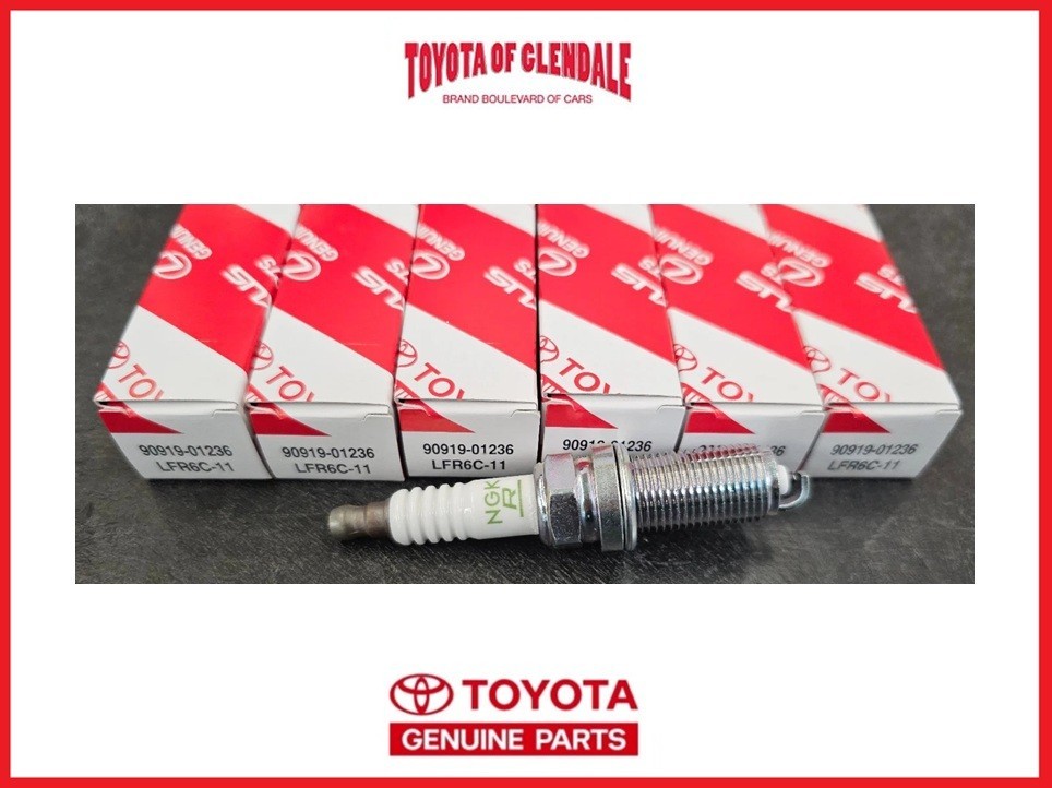 TOYOTA TACOMA, 4RUNNER, FJ CRUISER SPARK PLUGS SET OF 6 GENUINE OEM 90919-01236