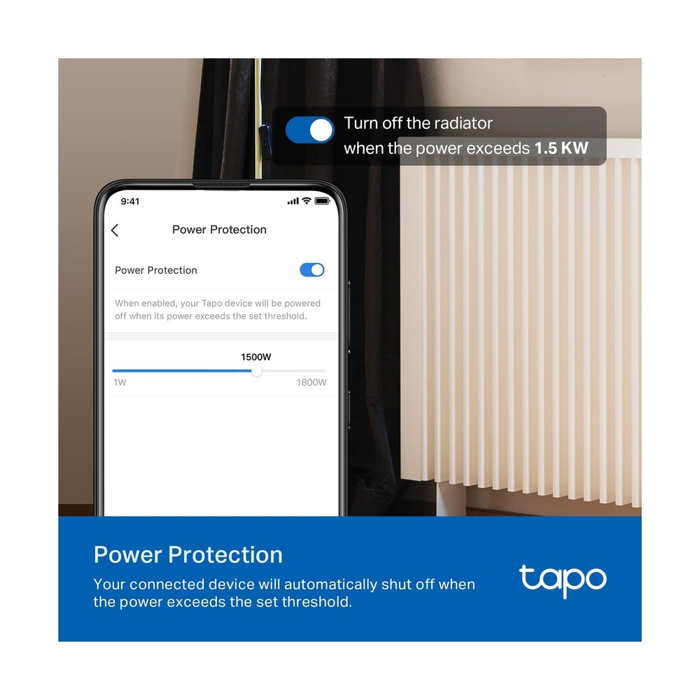 TP-Link Tapo Smart Plug Mini, Matter Compatible, Compatible with Al... Fast Ship