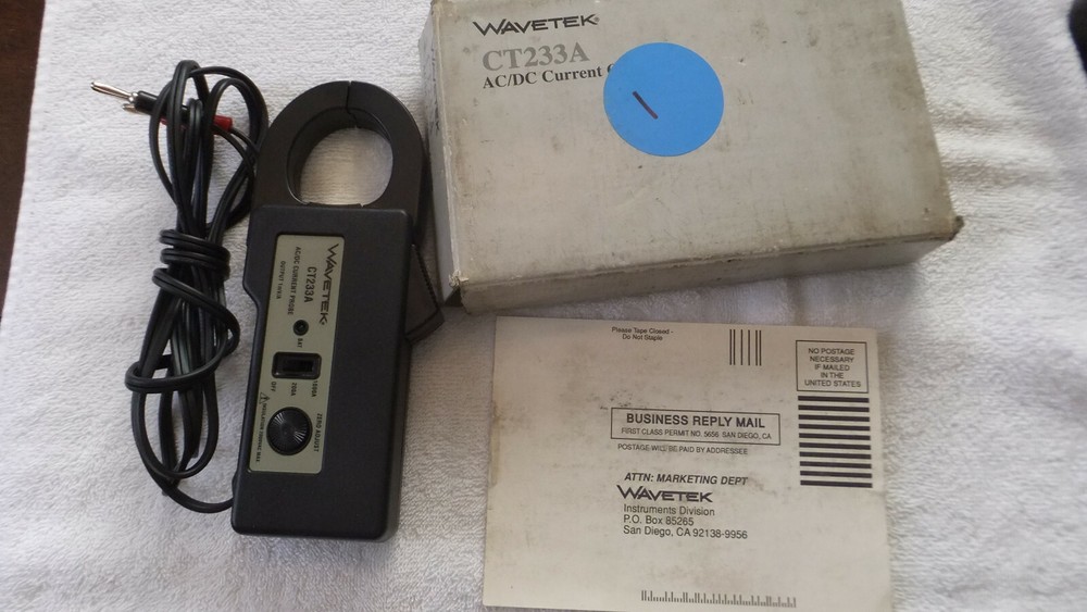 Wavetek CT233A AC/DC Current Clamp
