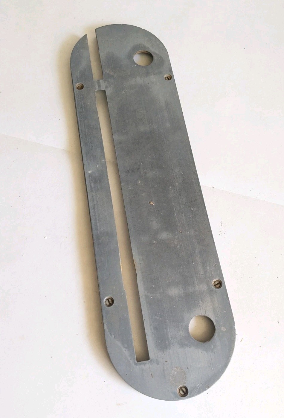 Powermatic 66 Table Saw OEM Throat Plate Insert 14-7/16 X 4" Great Condition