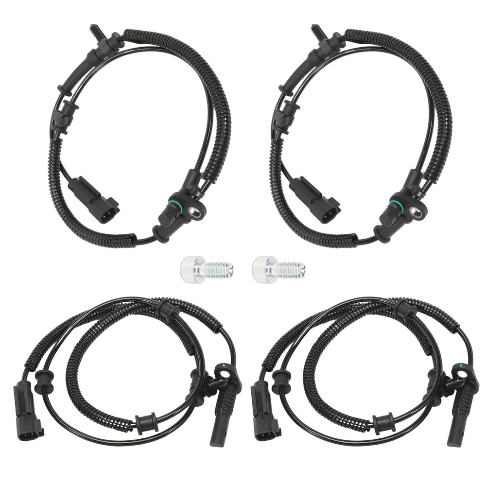 4Pcs Front & Rear ABS Wheel Speed Sensor Compatible for 2013-2018 Ram 1500, 2...
